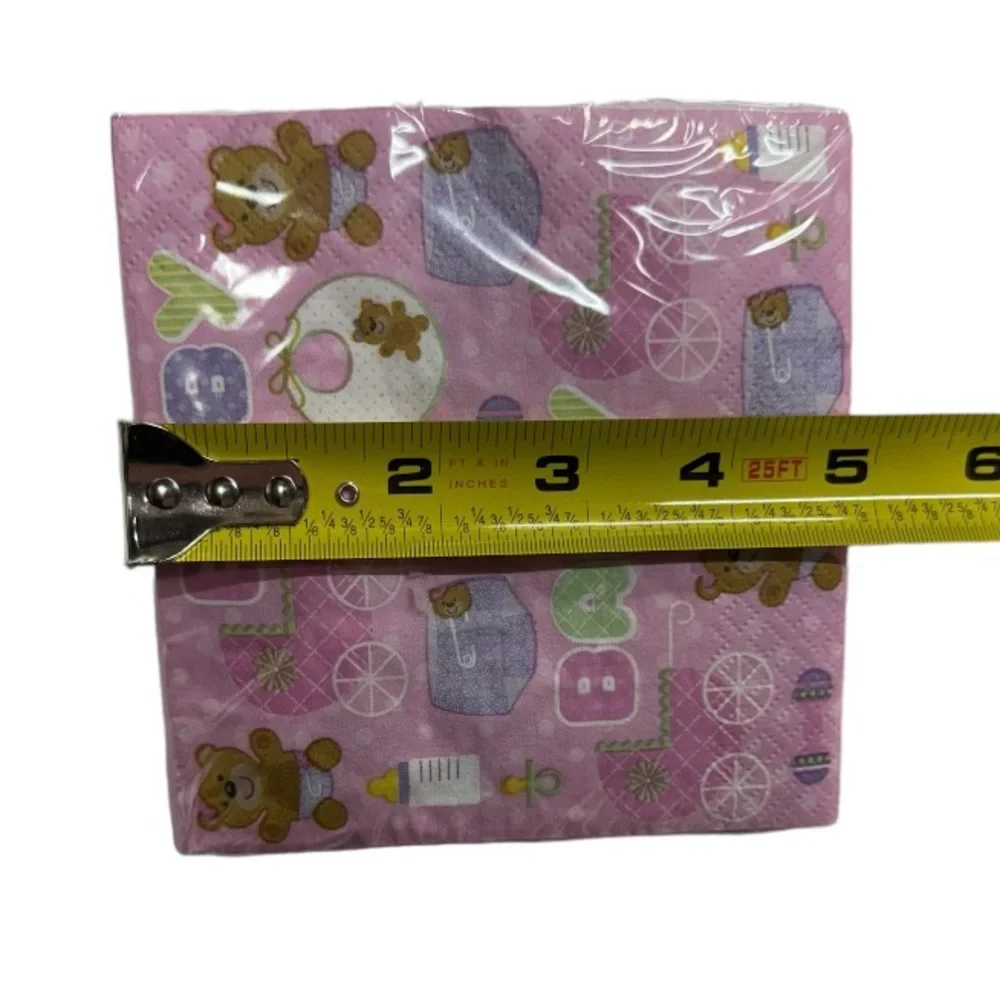 Napkins pack of 16. Baby shower themed 3-ply. Brand new in packaging!
